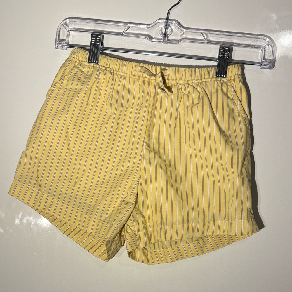 Abercrombie Kids Yellow Striped Poplin Pull On Shorts Size 9/10